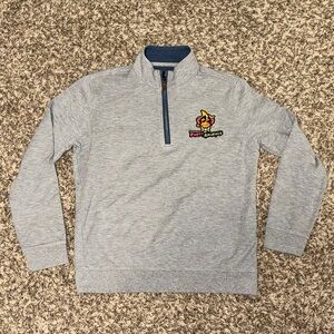 Johnnie-O sz 14 Big Boys Sully 3/4 Zip Pullover Savannah Bananas Party Animals